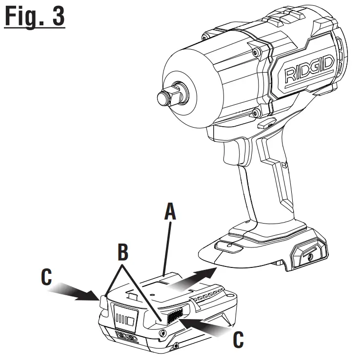 RIDGID R86212 18V Brushless Impact Wrench - fig 3