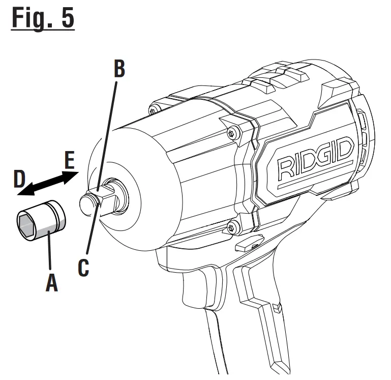 RIDGID R86212 18V Brushless Impact Wrench - fig 6