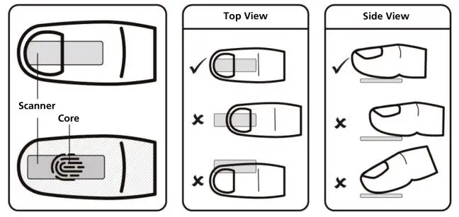 B360 Notebook Computer - Enrolling a Fingerprint