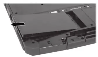 B360 Notebook Computer - Remove the battery pack