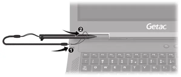 B360 Notebook Computer - Using the Tether 2