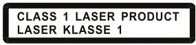 Class 1 laser product Logo