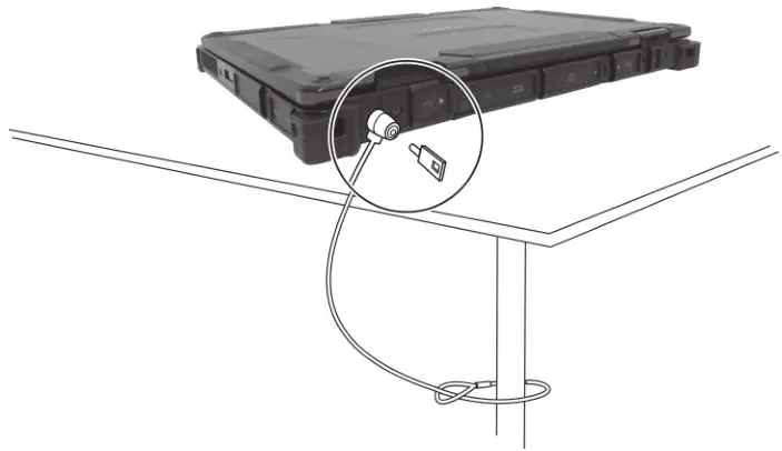 B360 Notebook Computer - Using the Cable Lock