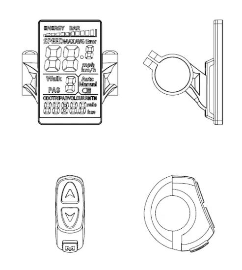 AVENTON Pace 500 Throttle After Pedal Display Head Unit FIG 2