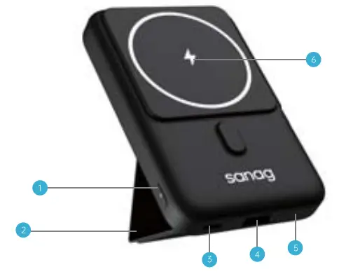 sanag C06 Magnetic Stand Wireless Charging -