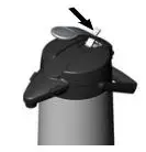 BRAVILOR BONAMAT LVJB0008 Bravilor Airpot Furento with Pump Action Stainless Steel - After serving drinks