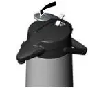 BRAVILOR BONAMAT LVJB0008 Bravilor Airpot Furento with Pump Action Stainless Steel - Serving drinks