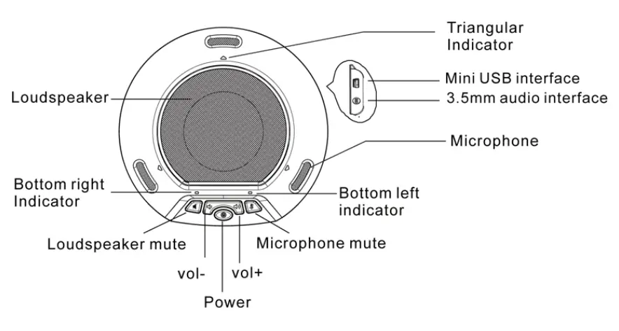 Angekis ASP 04 Wireless Speakerphone - Fig