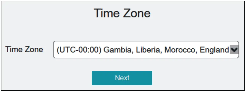rockspace RSD0619 Dual Band Wi Fi 6 Router - time zone