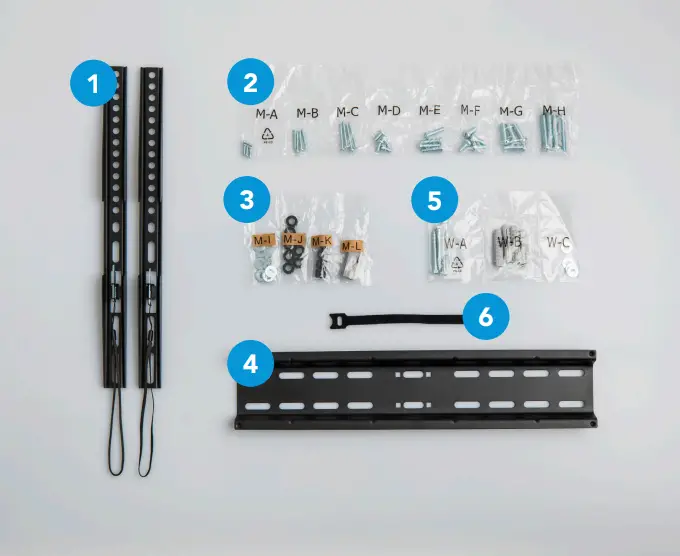 bluebuilt BBFWM3250 Wall Mount A