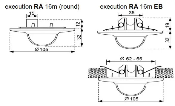 niko 25032 Swiss Garde 360 Presence KNX KLR RA Motion Detector - Detection range1