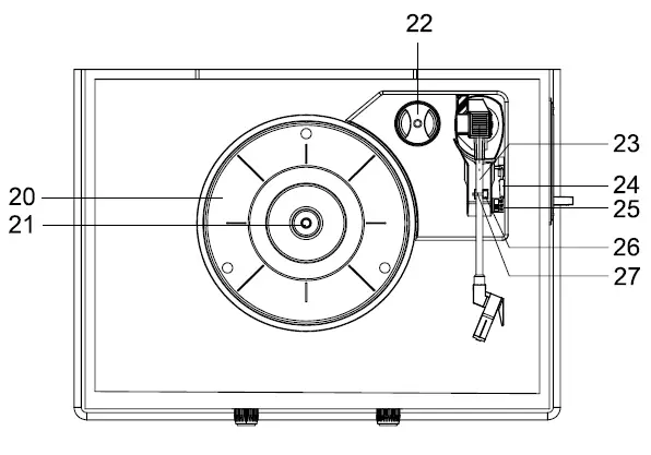 CROSLEY-CR42E-PA-Lancaster-Turntable-fig-2