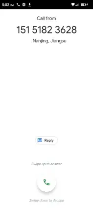 BLU PRODUCTS G71L Dual SIM Smartphone - Answering phone calls and rejection