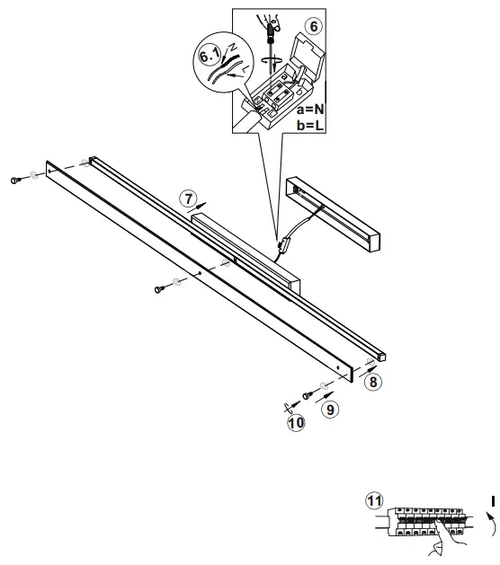 Paul Neuhaus 9112 17 Timon LED Wall Light or Mirror Light - 4