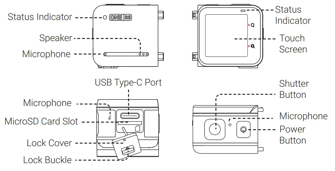 Insta360 CINRSGP One RS Twin Edition Camera - Core