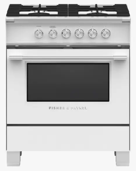 FISHER PAYKEL OR30SCG4W1 30 Inch 4 Burners Gas Rang