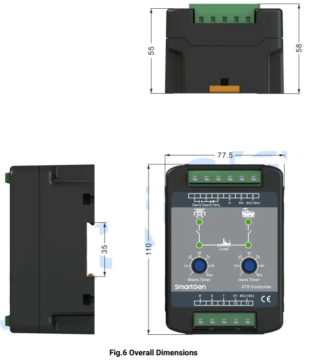 SmartGen HAT310 ATS Controller - Fig 4