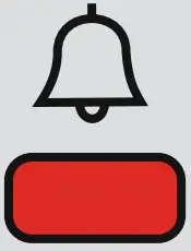 Alarm indicator LED is turning on