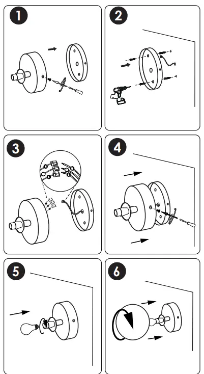 ACB E P3946080N Parma LED Ceiling Lamp fig 1