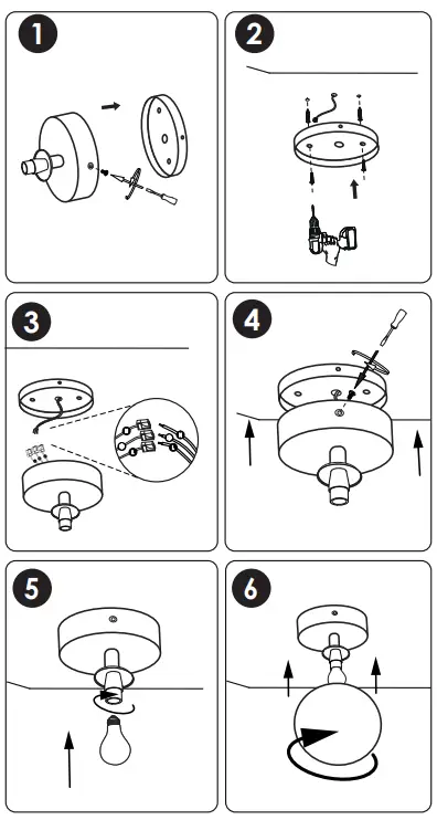 ACB E P3946080N Parma LED Ceiling Lamp fig 2