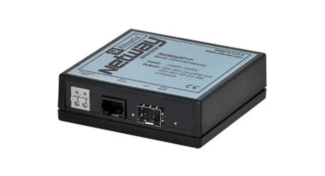 Altronix Netway3012p Poe+ Adapter-converter Installation Guide