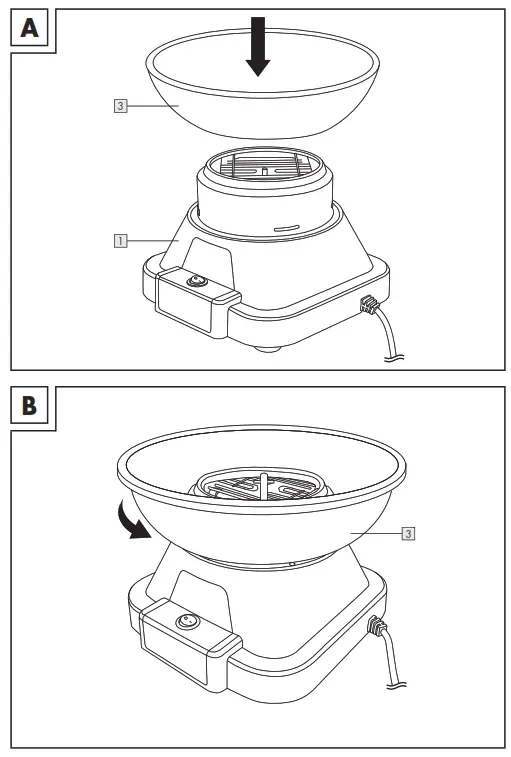 SILVERCREST SZM 500 B1 Cotton Candy Floss Machine - 2