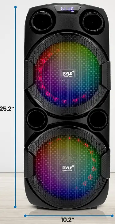 Pyle-PHPD82B-8-inches-Bluetooth-Portable-PA-Party-Speaker-fig-1