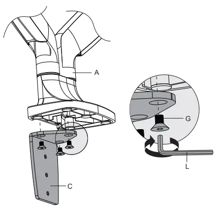 Neomounts NM-D750DSILVER Monitor Arm Gasveer-fig4