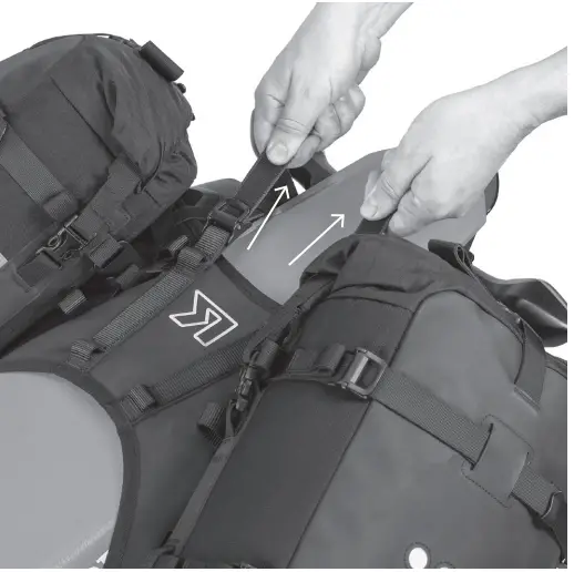 Kriega CRF300L Honda Perfect Fit Rally - Standing