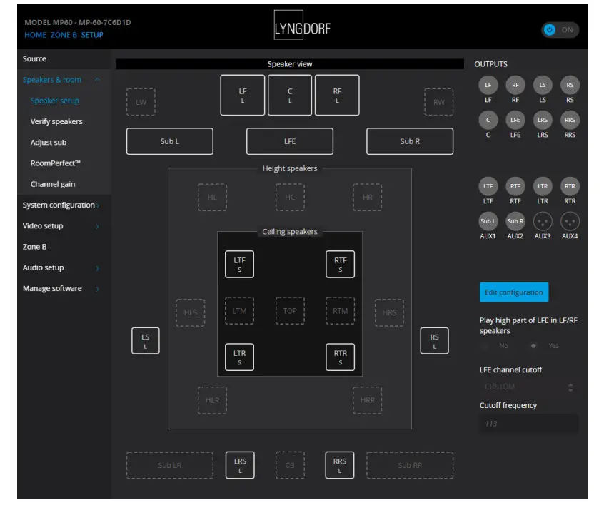 LYNGDORF MP-40 Processor with RoomPerfect - Figure 1