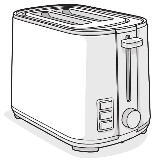 Electrolux E4T1 4ST Create 4 2 compartment toaster