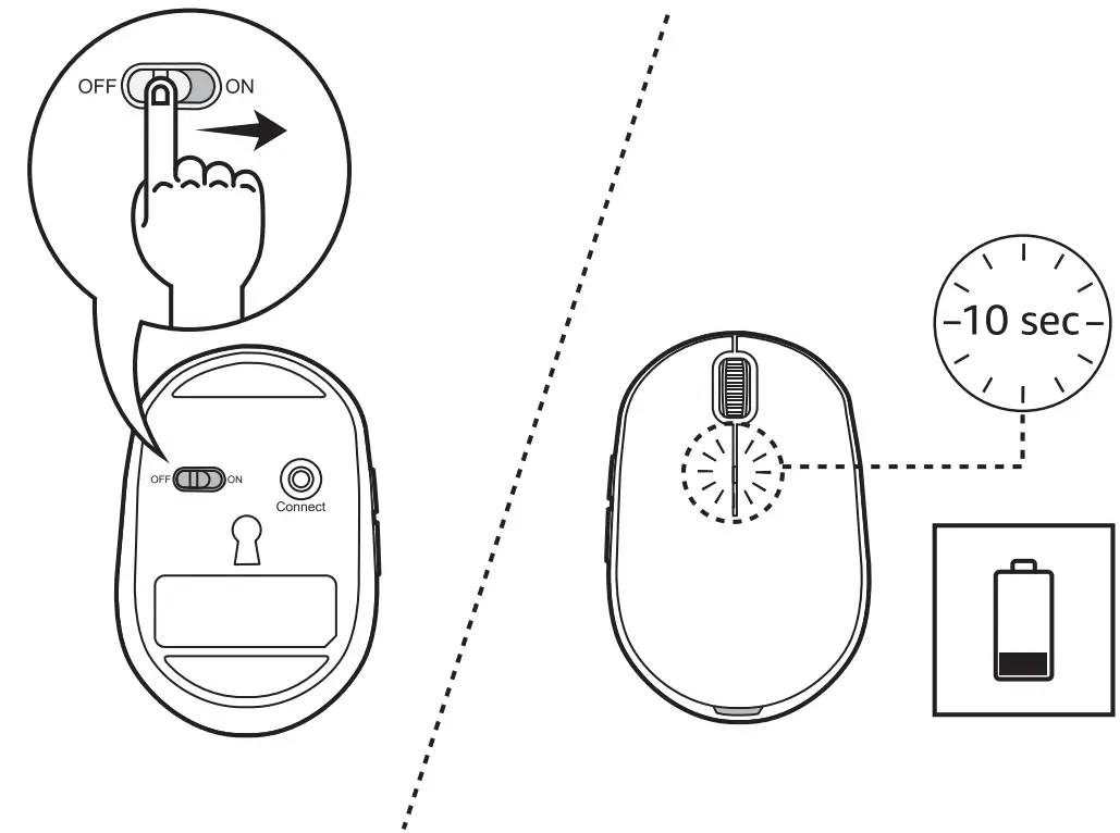 amazon basic B08P6P1CMD 5-Button 24GHz Wireless Mouse fig 1