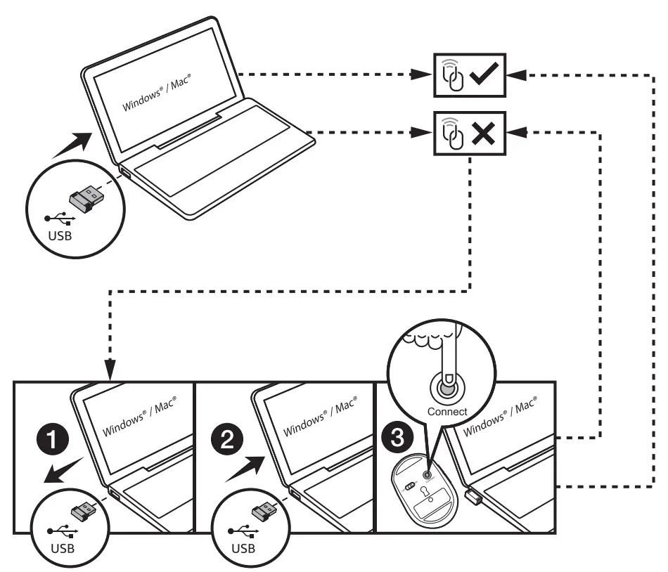 amazon basic B08P6P1CMD 5-Button 24GHz Wireless Mouse fig