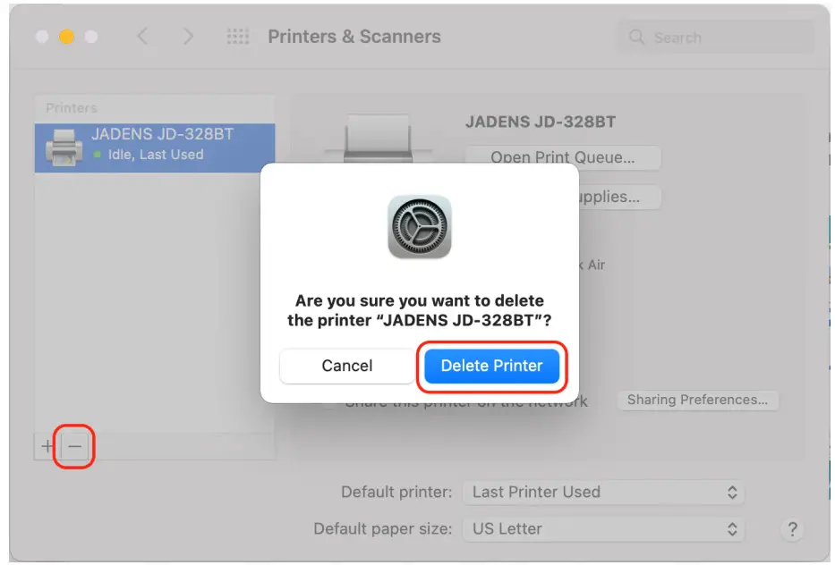 JADENS JD328BT x5 Bluetooth Shipping Label Printer - Figure 41