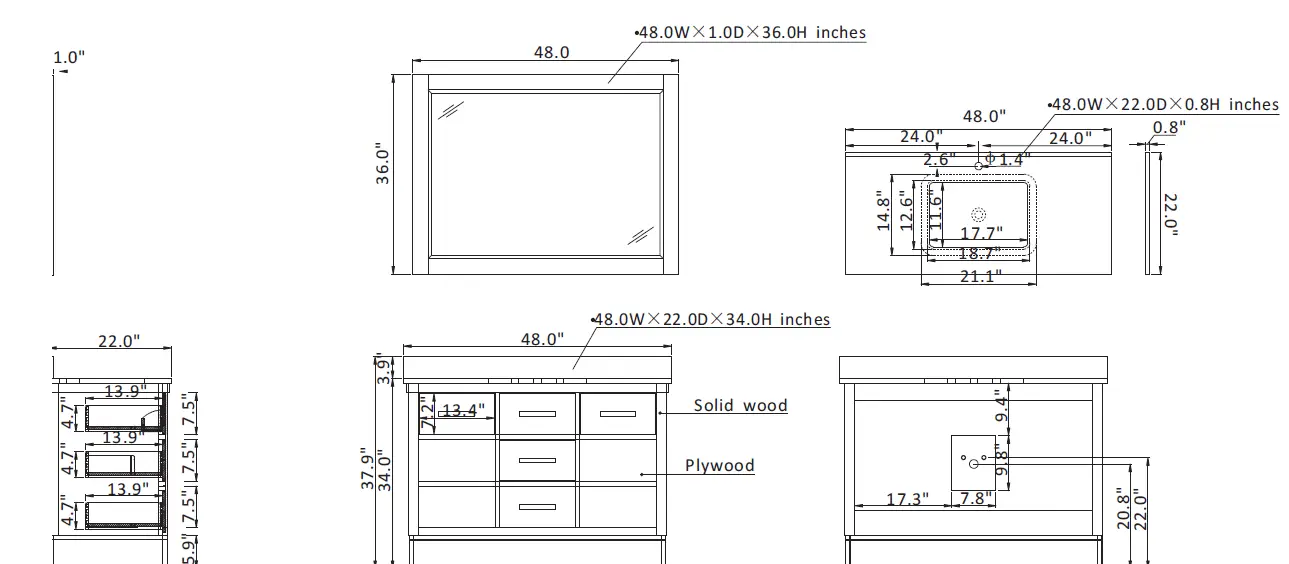 THE-HOME-DEPOT-545048-Kesia-48-Inch-W-x-22-Inch-D-x-34-Inch-H-Bath-Vanity-in-Brown-Pine-with-Carrara-fig-3