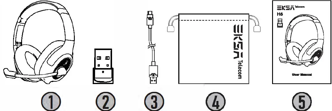 EKSAtelecom H6 Ai Powered ENC Bluetooth Headset 01