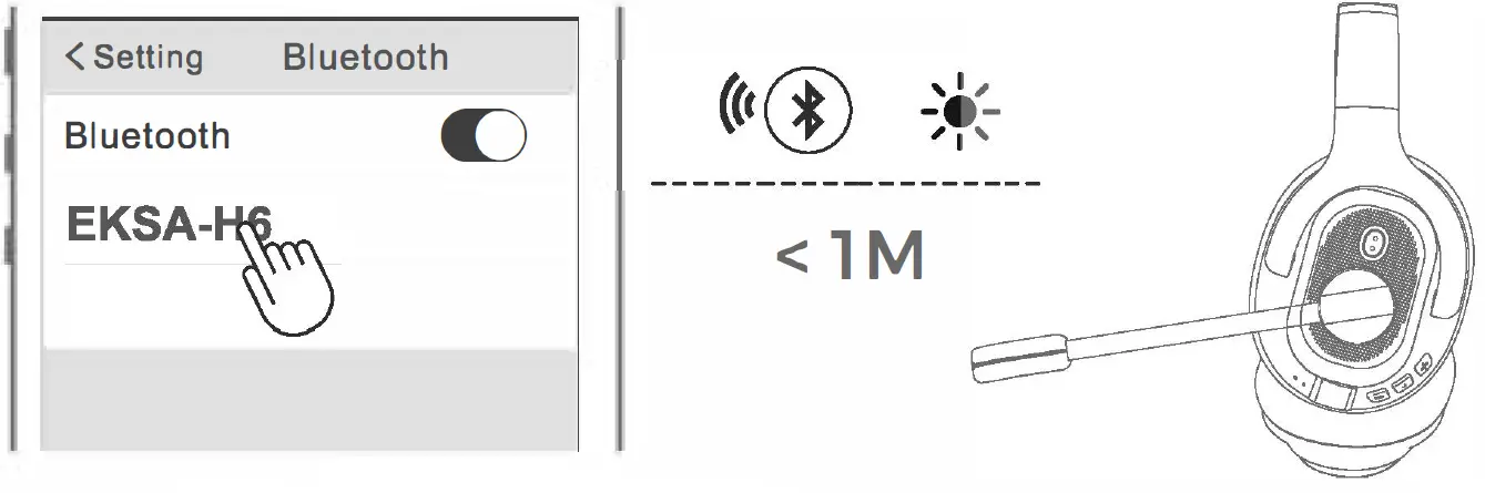 EKSAtelecom H6 Ai Powered ENC Bluetooth Headset 13