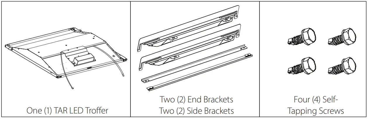 NICOR TARS114U Tar Select LED Troffer Retrofit Kit - fig 1