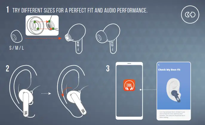 JBL PRO2 SWT LIVE True Wireless Noise Cancelling Earbuds - fig3