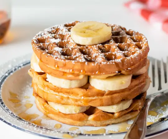 Banana Bread Waffles