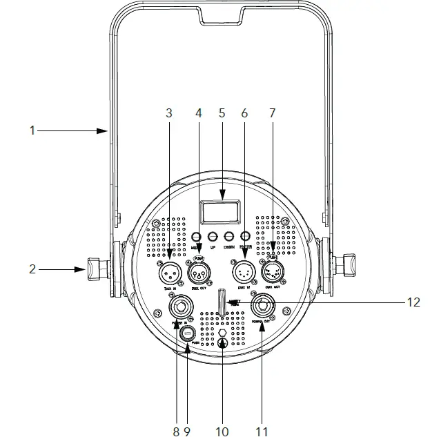 PROLIGHTS 12x10W RGBW FC LED compact zoom PAR 03