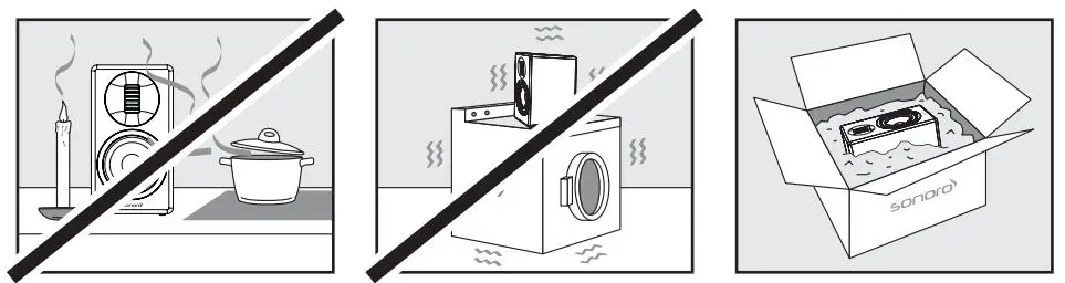 sonoro SO-1120 Orchestra Slim 2 Way HiFi Loudspeaker User Manual - SAFETY INSTRUCTIONS