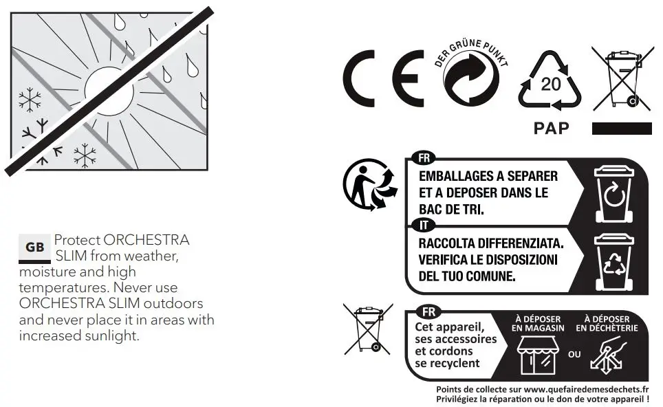 sonoro SO-1120 Orchestra Slim 2 Way HiFi Loudspeaker User Manual - SAFETY INSTRUCTIONS