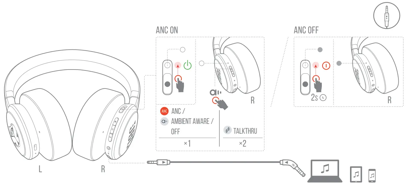 JBL LIVE 660NC Wireless Over Ear Headphones - fig 9