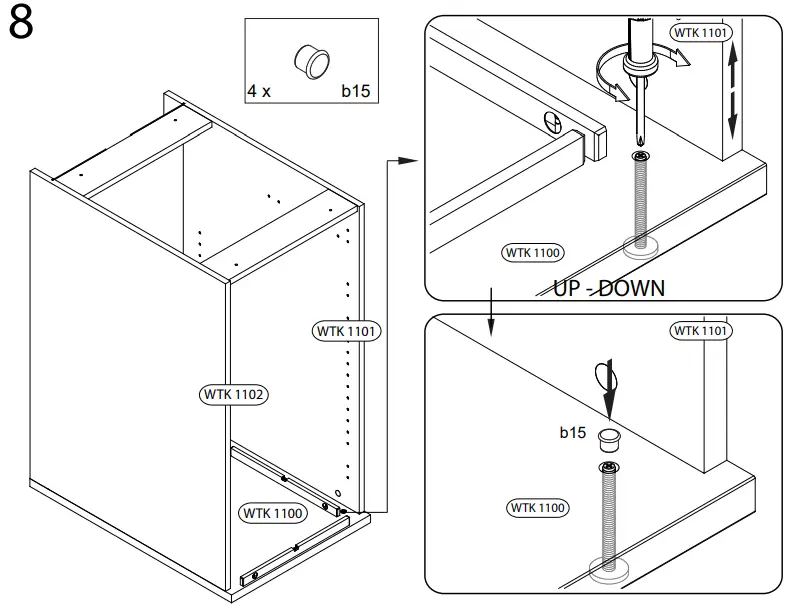 WASHTOWER WSUS45-10 Base Cabinet-fig16