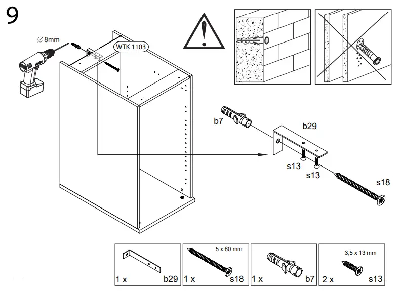 WASHTOWER WSUS45-10 Base Cabinet-fig17