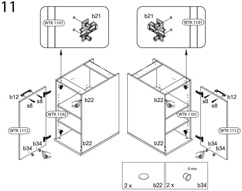 WASHTOWER WSUS45-10 Base Cabinet-fig19
