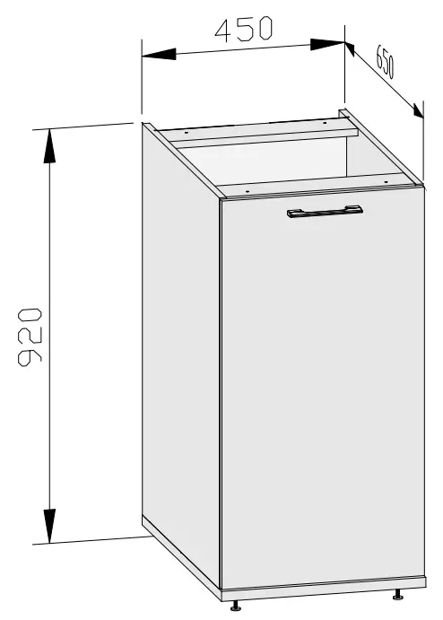 WASHTOWER WSUS45-10 Base Cabinet-fig2