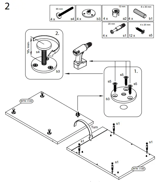 WASHTOWER WSUS45-10 Base Cabinet-fig9