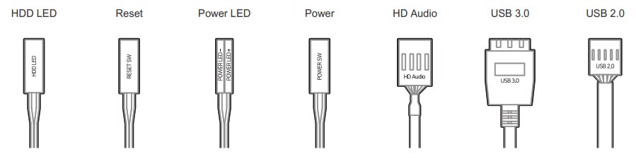 ZALMAN S5 Black ATX Mid Tower Gaming Case - Connectors
